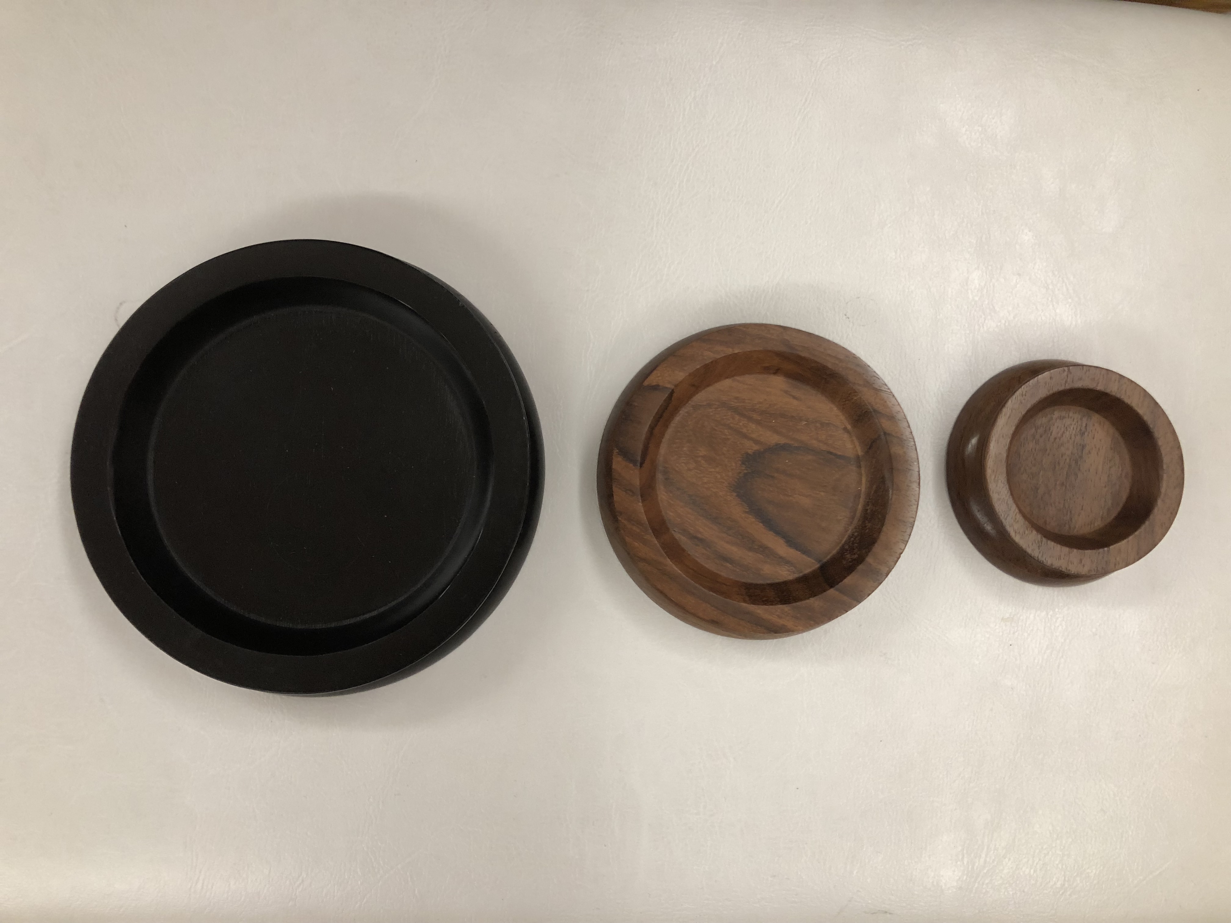 Large wooden double wheel caster cup for Grand piano Theme and Variations